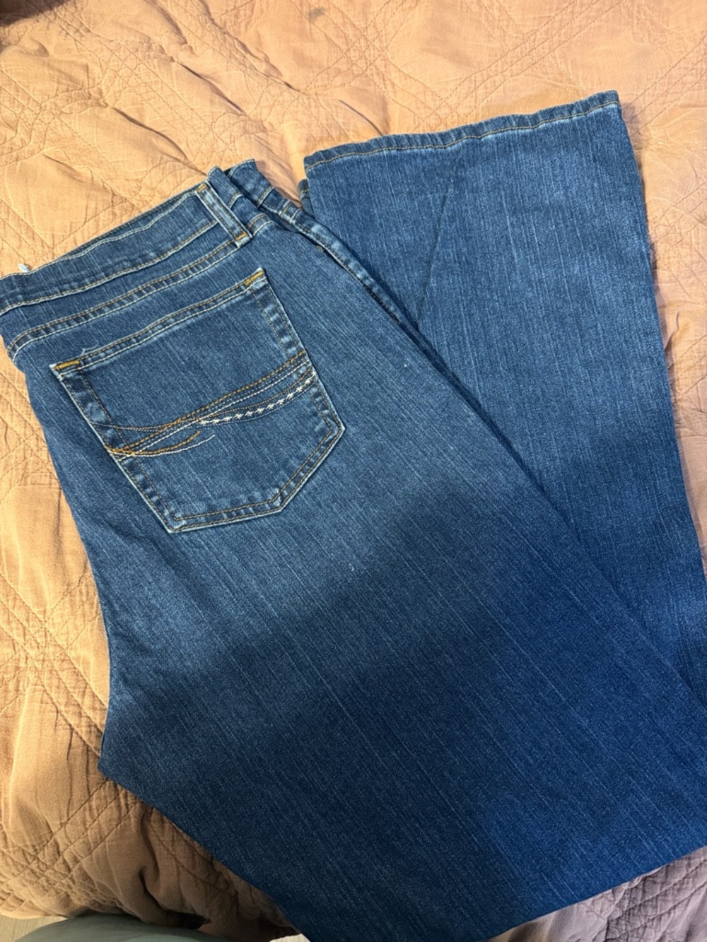 Wrangler Women's Boot Cut Jeans in Blue Denim